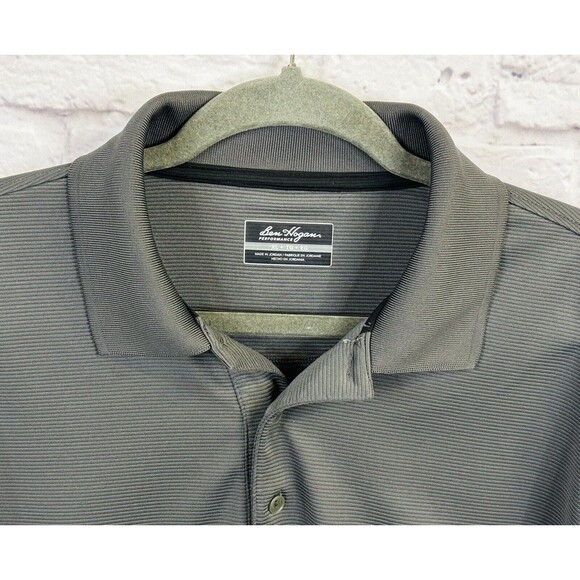 Ben Hogan Mens Performance Golf Polo Shirt SIZE XL‎ Gray Solid Short Sleeve Grey - Picture 2 of 10
